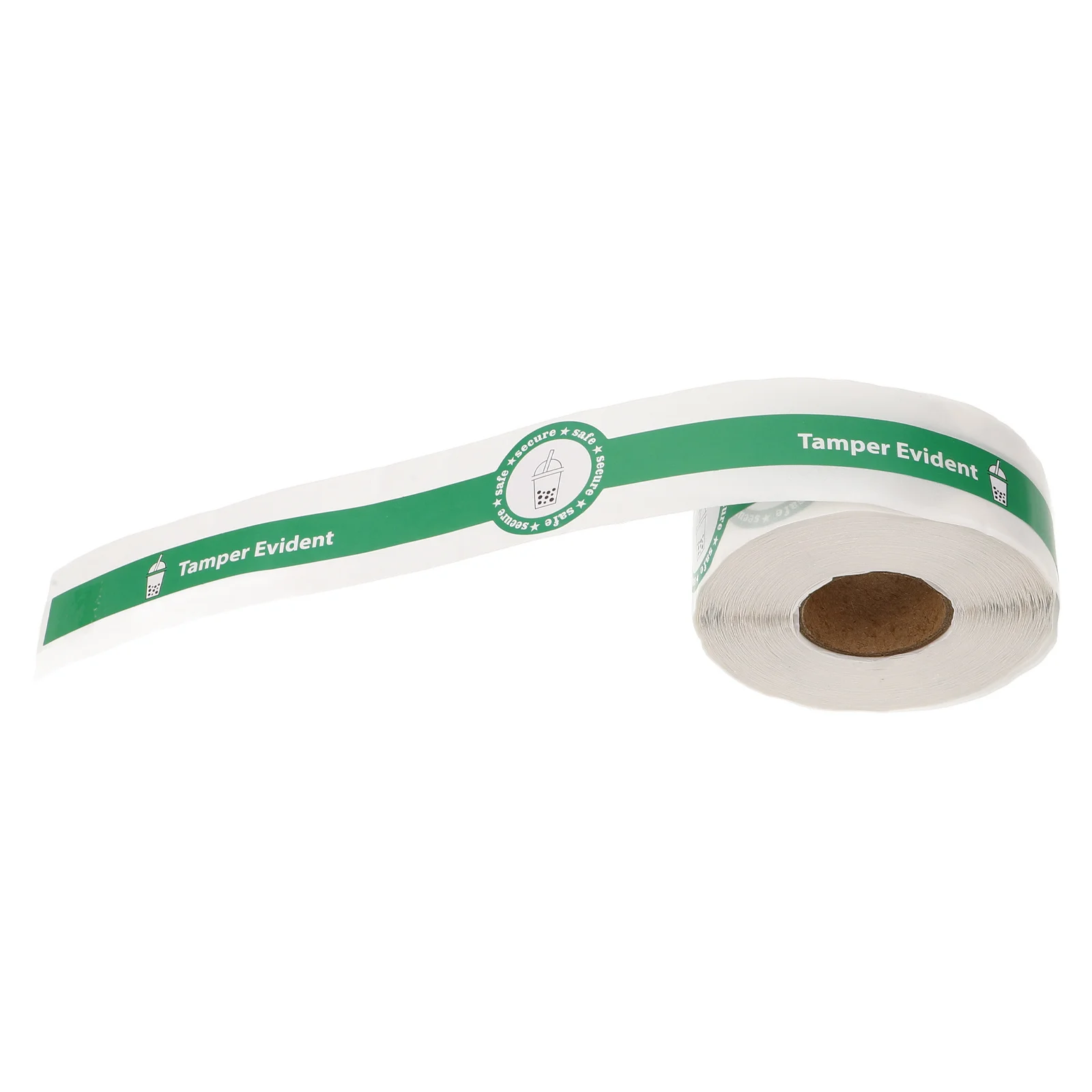 1 لفة ملصقات ختم المخابز ملصق أخضر مقاوم للعبث لكعكة فنجان القهوة شرب الحلوى التعبئة والتغليف DIY بها بنفسك الخبز لواصق الختم