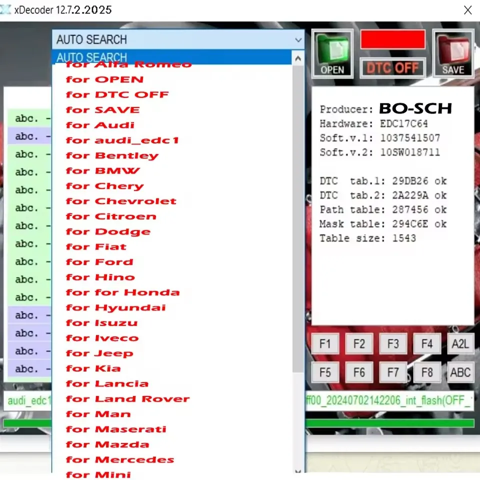 Completamente ativado mais novo xdecoder 12.7 licença xdcoder remoção de códigos de erro suporte veículos multimarca para edc16 edc17 sem keyge