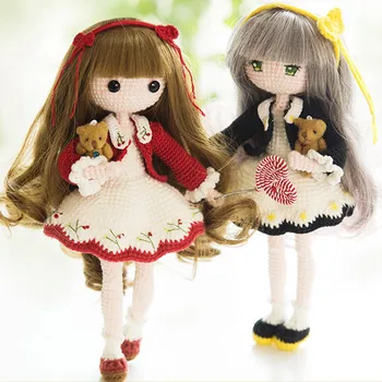 ชุดตุ๊กตาถักโครเชท์ของครอบครัวของซูซานโมโมะตุ๊กตาแบบทำมือพร้อมเครื่องมือพื้นฐานและคู่มือภาษาจีน