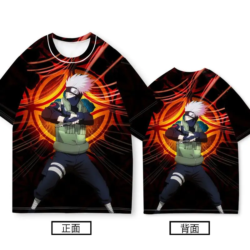 

Naruto Collaboration Short-Sleeve Men's Thin Summer Round-Neck Peripheral Korean Style Design Kakashi Uzumaki Naruto