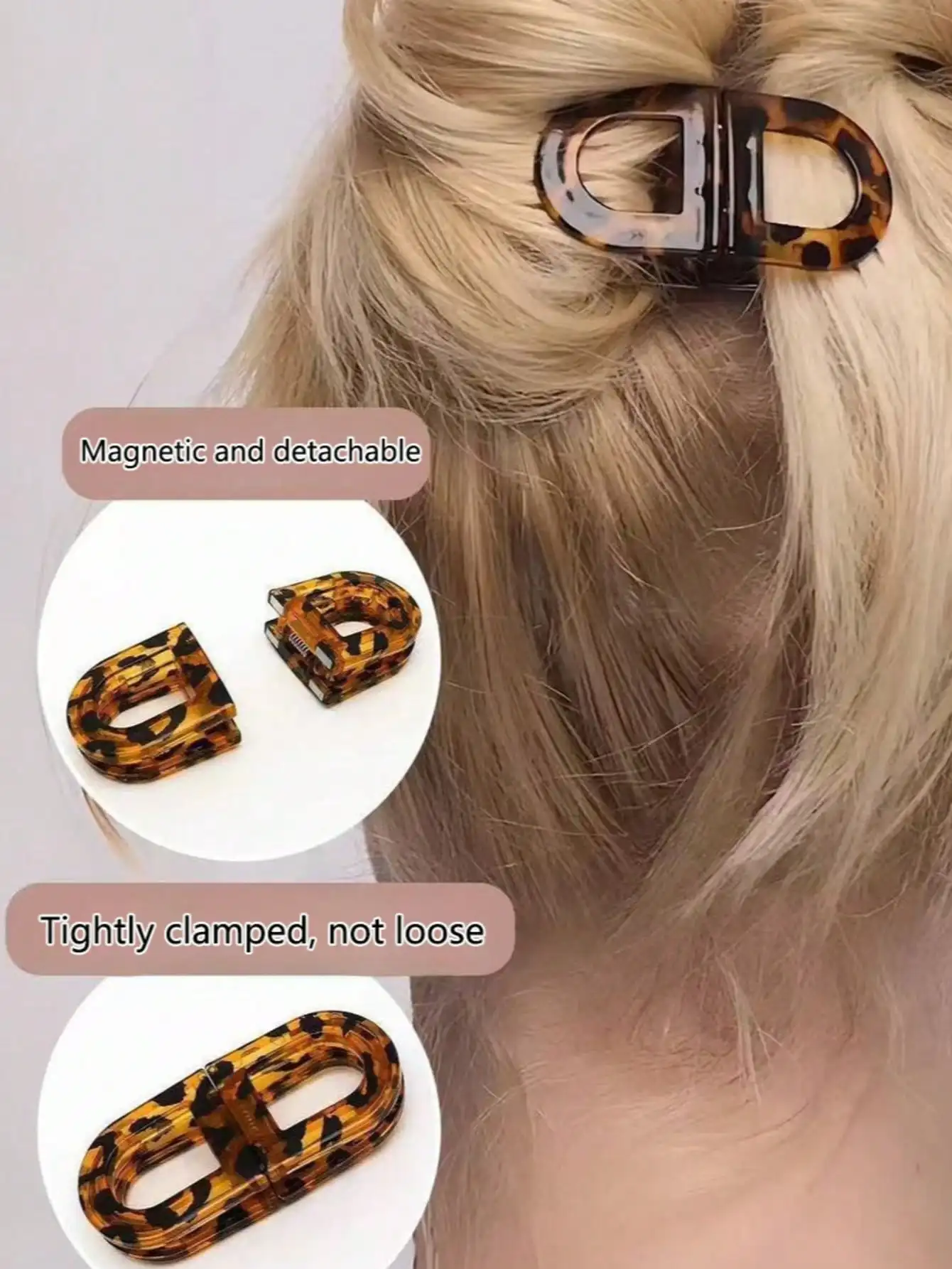 

Magnetic Hair Clips, Personalized Magnetic Smart Hair Clips. Half-Head Clips, High Crown Clips, Side Clips, Nape Clips. Fashionable Magnetic Hair Accessories. Suitable For Any Occasion, Easy One-Handed Wear, Portable And Detachable For Convenient Storage.