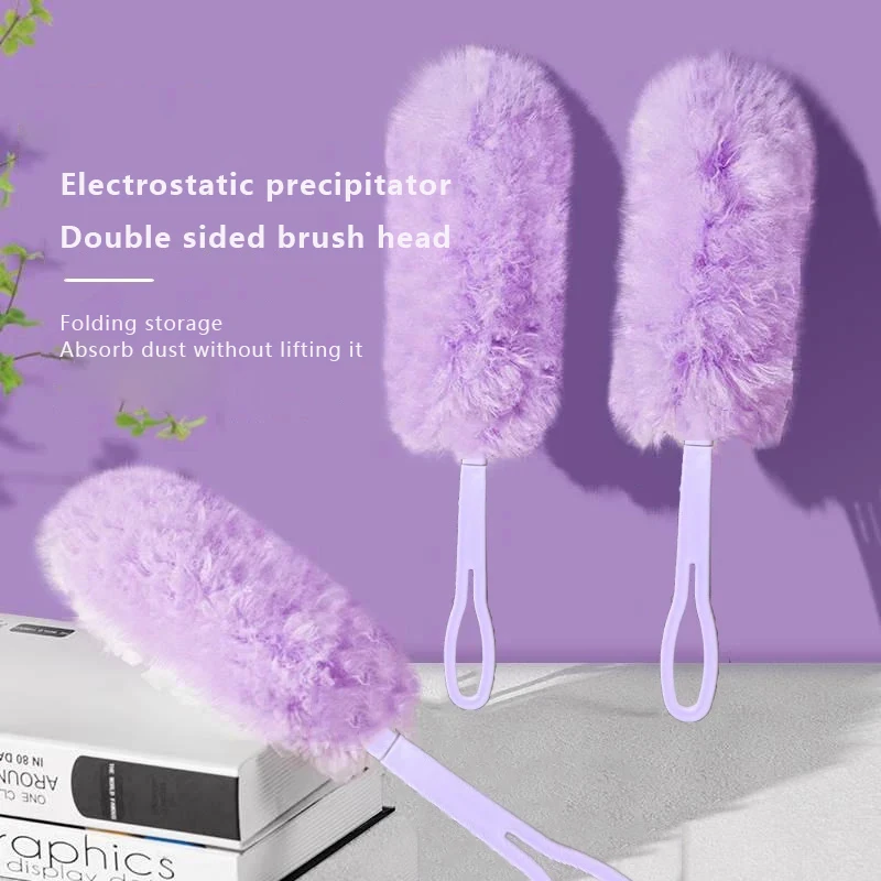 Doble Cara 360 °   Precipitador electrostático para limpiar el polvo, limpieza de telaraña, plumero desechable para techo y escritorio