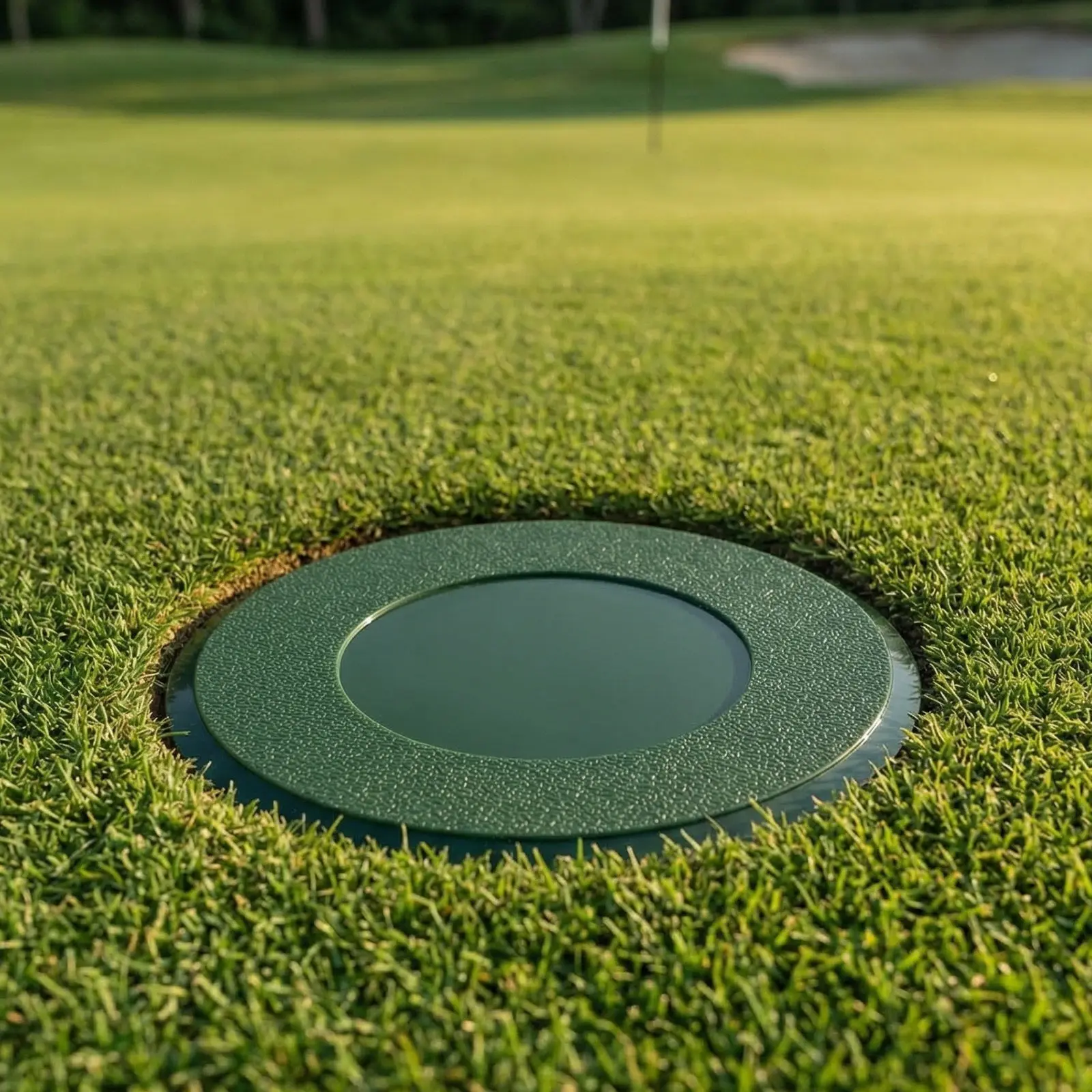 6Pcs Putting Green Cup Covers Plastic Golf Hole Plugs 3.74 Install Remove Golf Practice Training Aids Outdoor Golfing