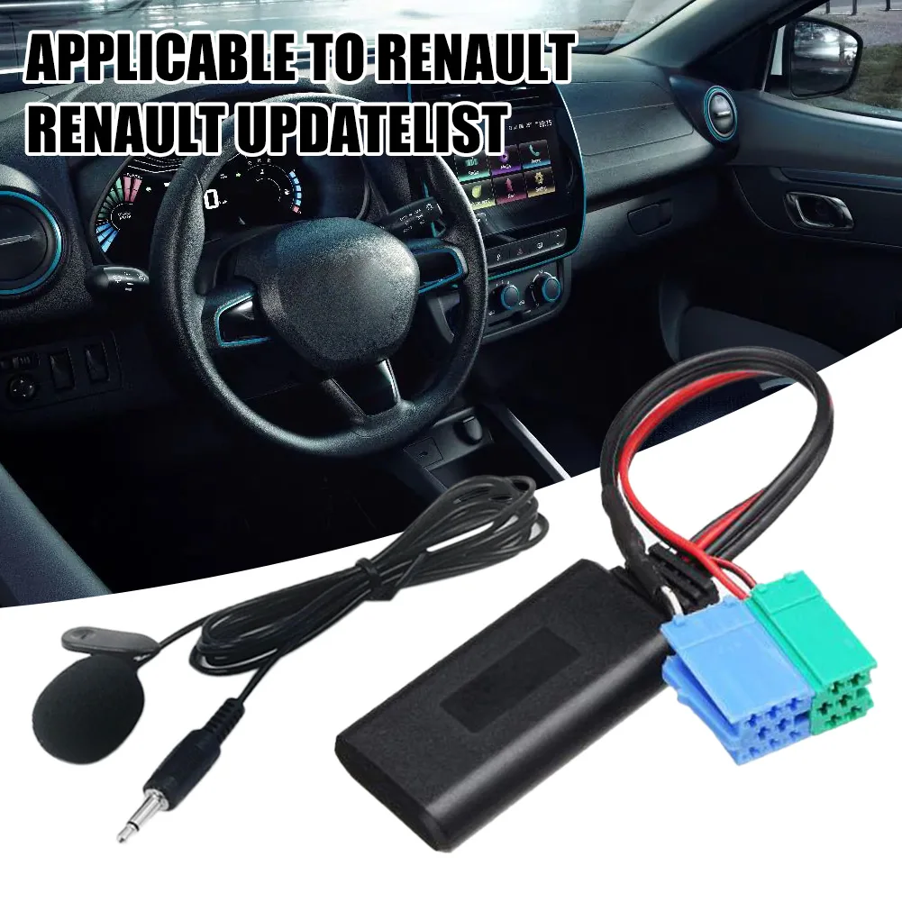 Car Stereo Bluetooth Radio 5.0 Audio Music Adapter Phone Call Handsfree AUX-IN ISO 6/8Pin Connector for Renault Radio Updatelist