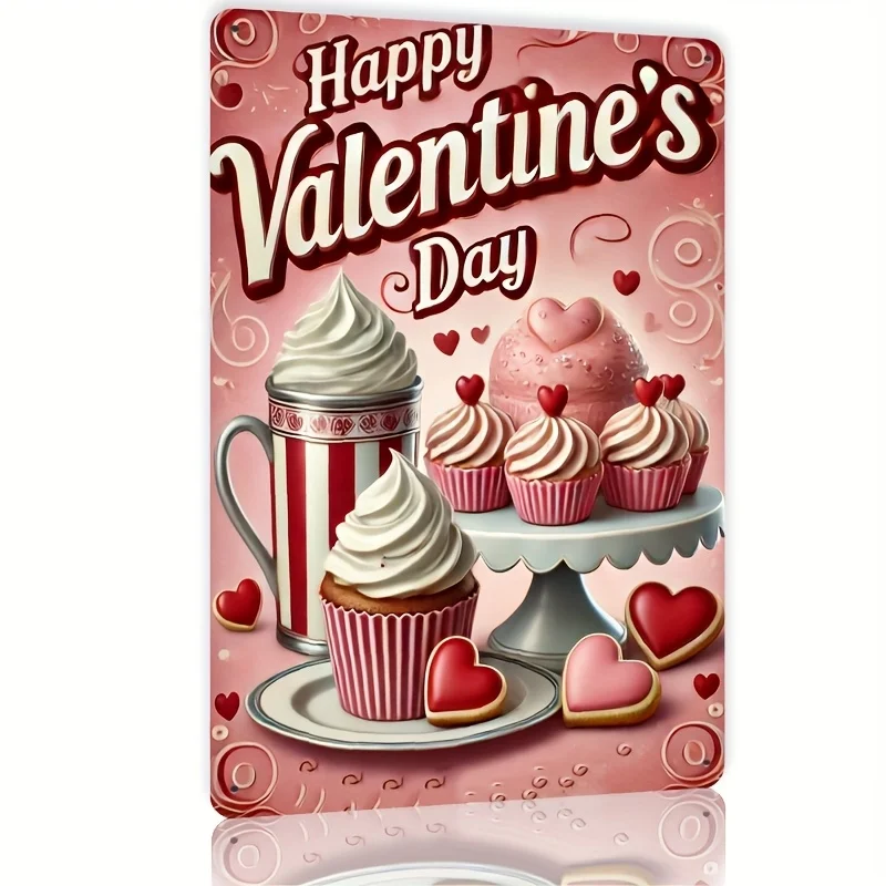 Room Decor 1pc 8x12inch Valentine'S Day Metal Sign Tin Sign- Funny Kitchen, Restaurant, Bar, man cave, garage Decor