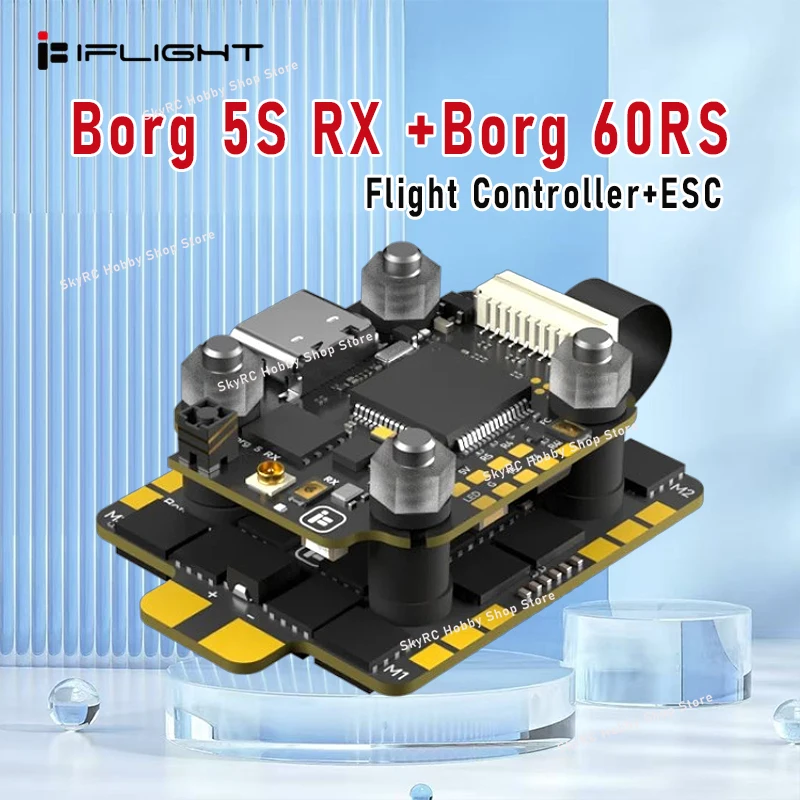 

iFlight Borg 5S RX Stack with Borg 5S RX FC Flight Controller / Borg 60RS ESC for FPV Racing Parts