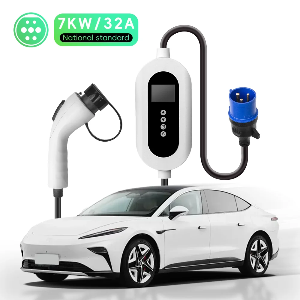 E-mingze-cargador rápido para uso doméstico, dispositivo de carga rápida de 7kW, GBT ev