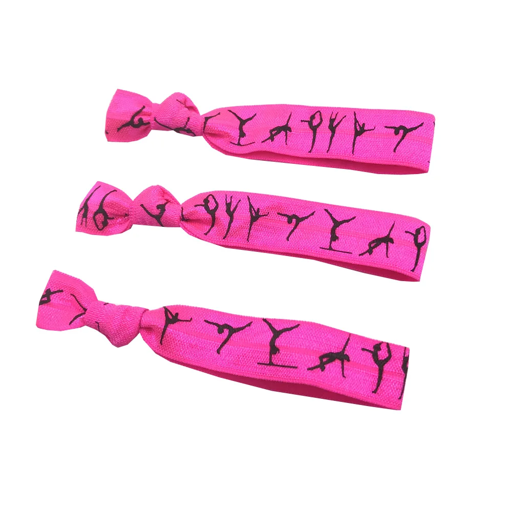 10 Yards 5/8'' bunter Gymnastik-Druck, umklappbar, elastisch, dehnbar, für Mädchen, Haargummi, Zubehör, DIY, handgefertigtes Gurtband – Detail 16