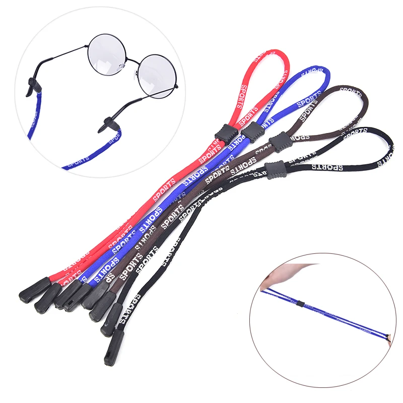 Sports Adjustable Anti Slip Eyeglasses Cord Sunglasses Eyeglass Lanyard Neck String Cord Retainer Strap Eyewear Lanyard Holder