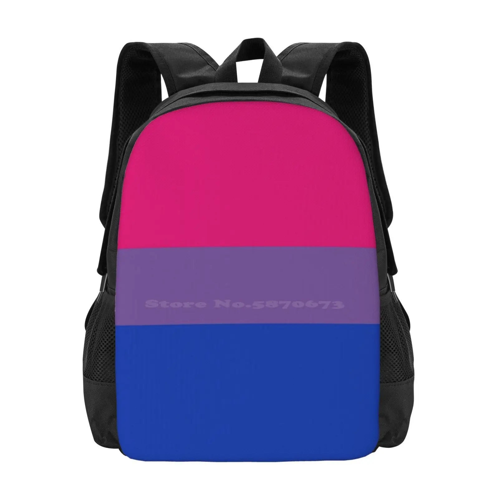 Bisexual Pride Flag Hot Sale Schoolbag Backpack Fashion Bags Lgbtqia Gay Lesbian Bisexual Pansexual Asexual Transsexual