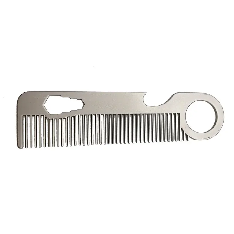 Stainless Steel Comb for Oil Head Portable Hair Comb Portable Beard Mini Comb Beard Men\'s BeardComb Styling HairComb