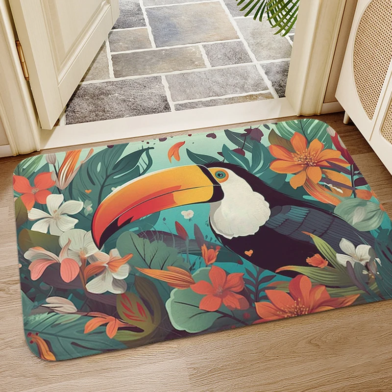 Brid Entrance Door Doormat Non-slip Kitchen Foot Mat Balcony Bedroom Rug Slip-resistant Interior Home Decor Items Hallway Carpet