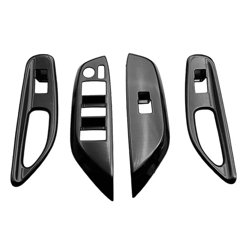 

A95E-1 Set Window Switch Cover Switch Cover Door Armrest Panel Glossy Black For Toyota Yaris Cross 2020-2023 RHD