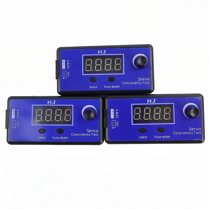 HJ RC Servo Tester 4 Servos ESC Consistency Checker for RC Airplane Helicopter Car Digital Multi-functional Steering Tools