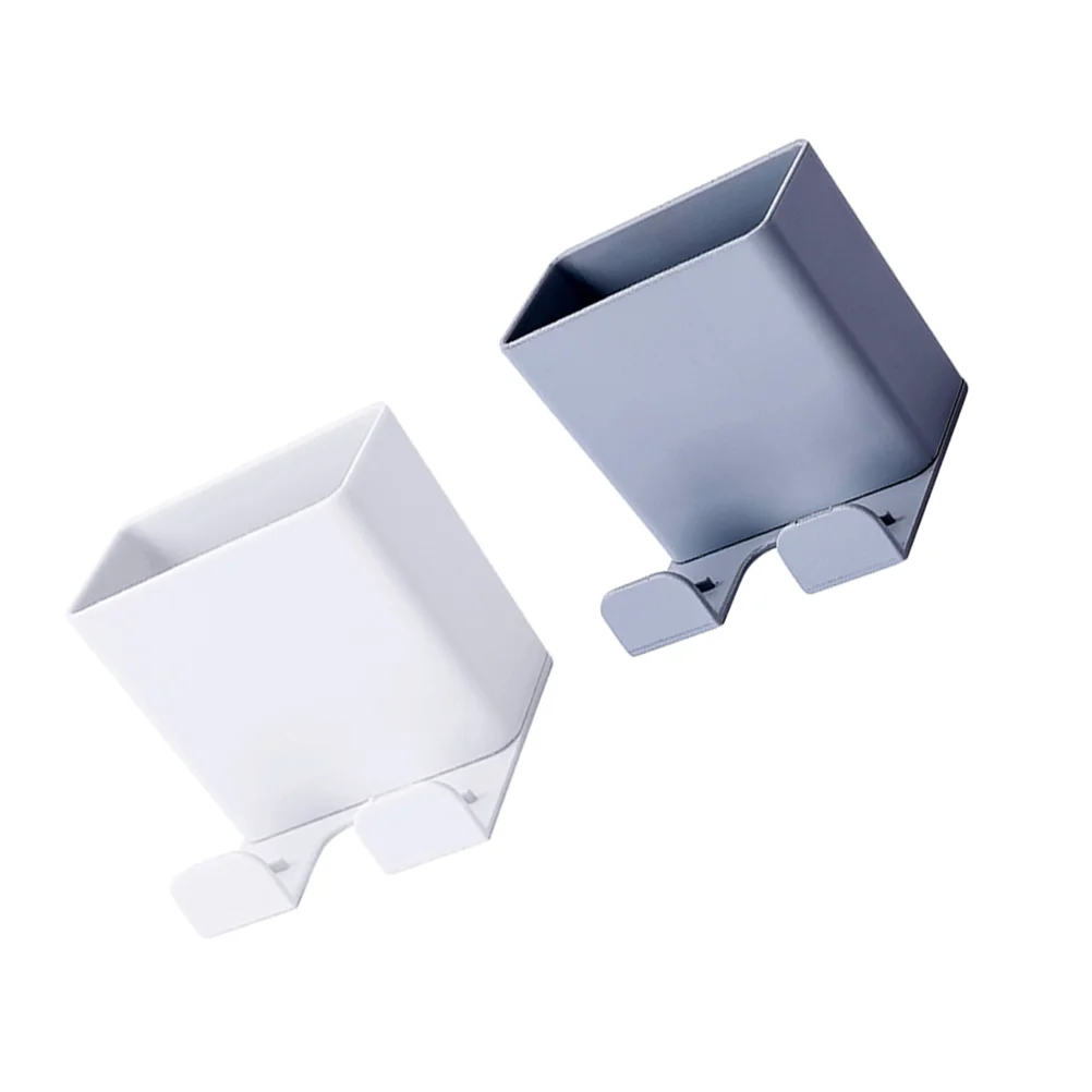 

2Pcs Remote Controller ganizer Phone Charging Bracket Holder Wall Mounted Storage Box Home Tidy Solution ABS Material Compact