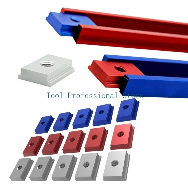 57qf 10pcs t-slot 8 t- 트랙 슬라이더 슬라이더 슬라이더 너트 목공 도구 나사 슬롯 알루미늄 T 슬롯 너트