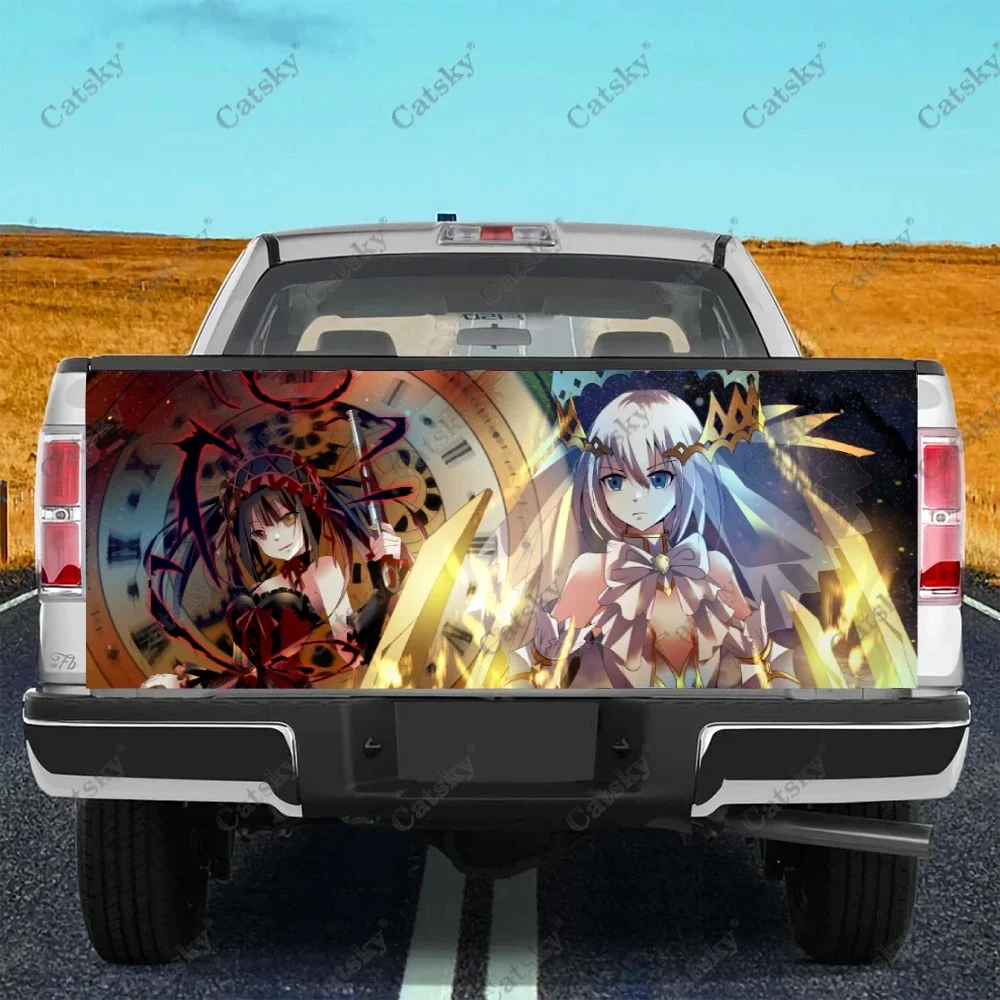 

Anime Date A Live Print Car Tail Trunk Protect Vinly Wrap Sticker Decal Car Accessories Decor Sticker for SUV Off-road Pickup