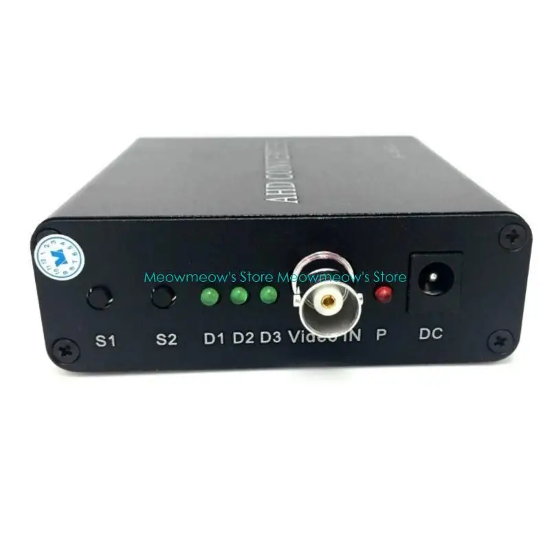 W91A AHDS para conversores sinal FullHD/VGA/CVBS Adaptador vídeo FullHD 1080p para monitores e HDTV