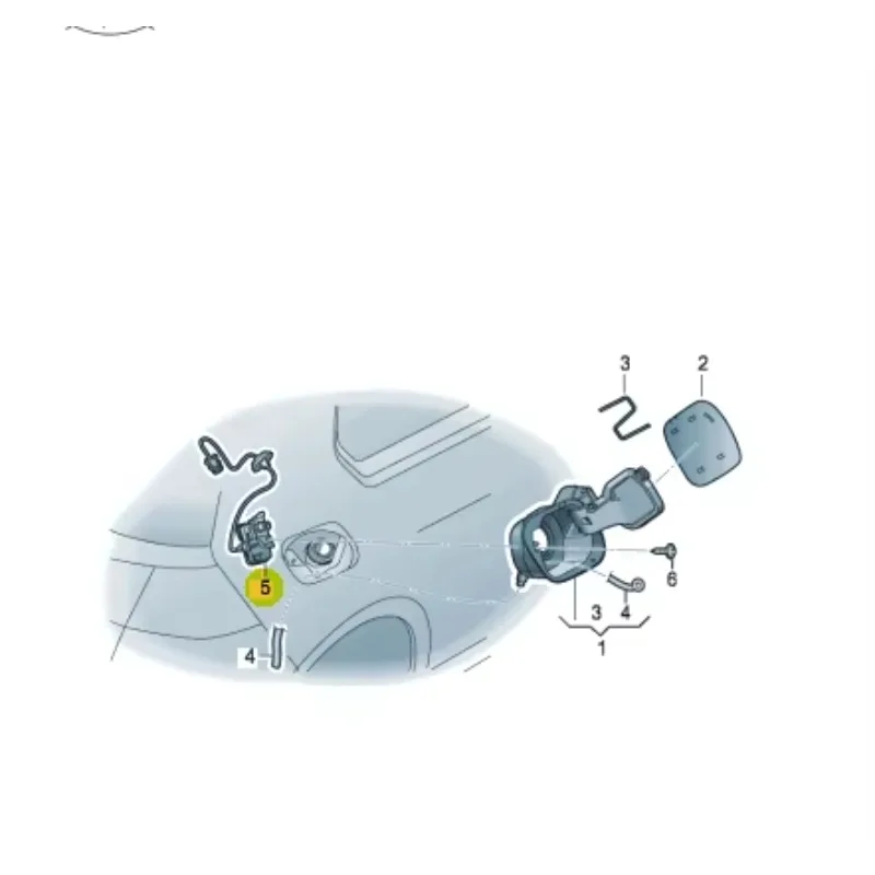 Original  Fuel Tank Door Lock Motor Control Actuator For VW Golf 7 MK7  Jetta E-Golf  Polo Skoda Rapid  5C6810773H 5C6 810 773 H - view 5
