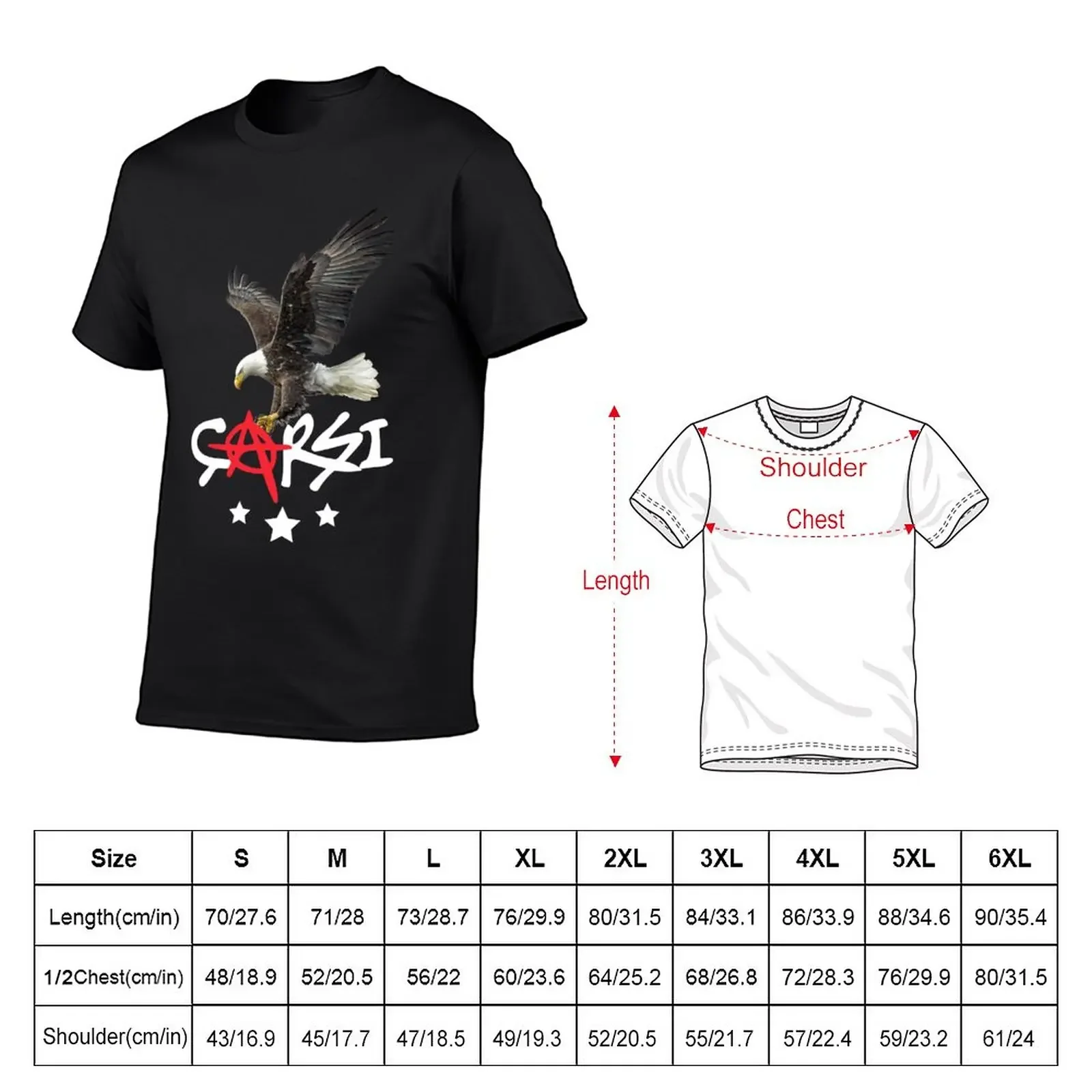 Besiktas Carsi Eagle T Shirt T-Shirt anime hippie clothes blanks Men's t-shirt