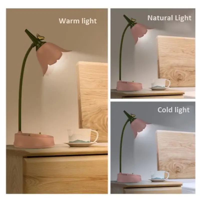 Forest Bird USB Touch Light Modern LED Table Lamp Study Room Office Bedroom Bedside Desk Lamp Children\'s Eye Protection Lighting