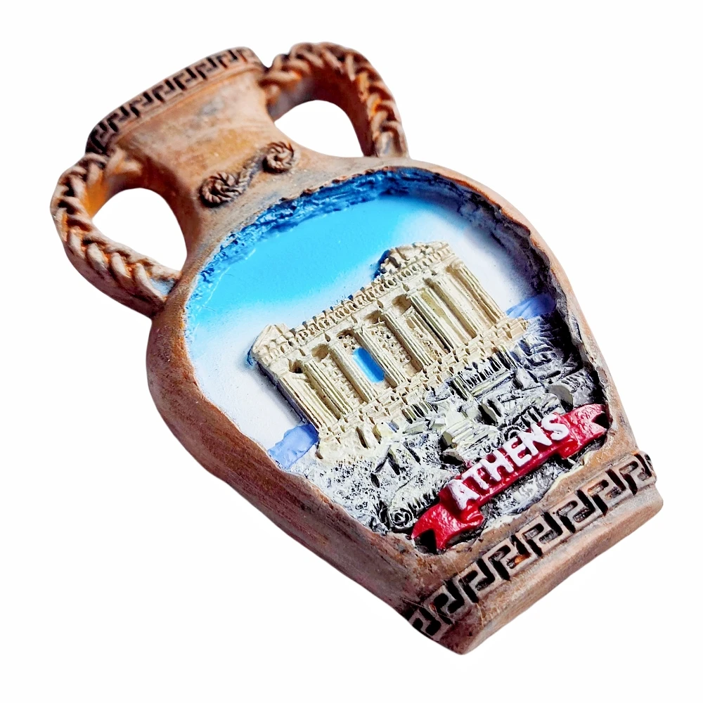 ثلاثية الأبعاد أثينا اليونان مغناطيس الثلاجة هدية تذكارية الراتنج الثلاجة المغناطيسي ملصق جمع ديكور المنزل