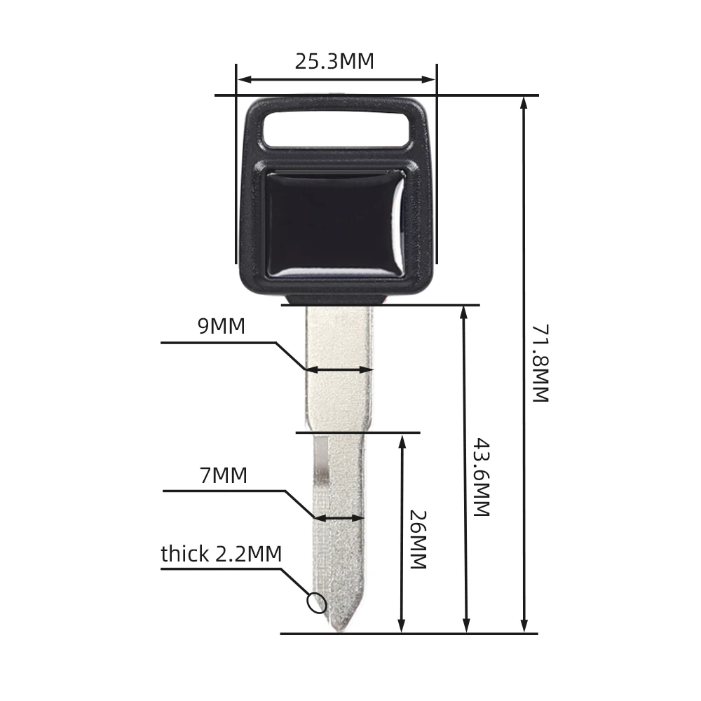 1Pcs New Blank Key Motorcycle Replace Uncut Keys For CBR250RR CBR400 CBR250 NC14 NC17 NC19 NC22 NC23 NC NSR250 CB-1 CB400