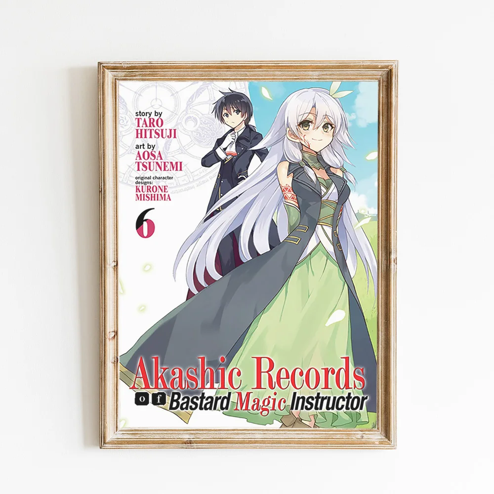 Akashic Records Of Bastard Magic Instructor Japanese Anime Art Print Poster Cartoon Wall Stickers Manga Canvas Painting Decor