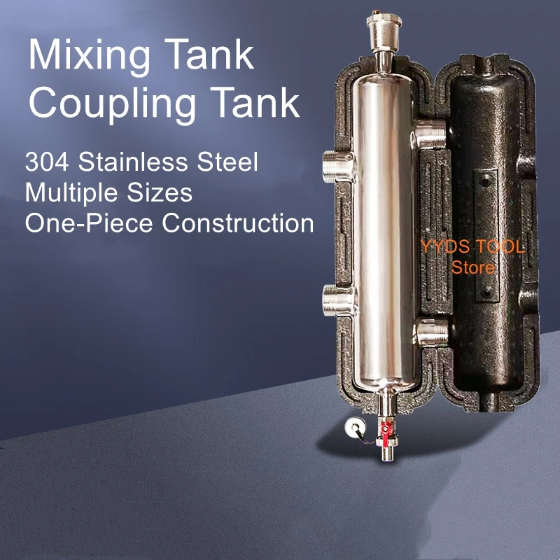 

Underfloor Heating Wall-Mounted Boiler Coupling Tank Hydraulic Pressure Divider Stainless Steel Pressure Balancer