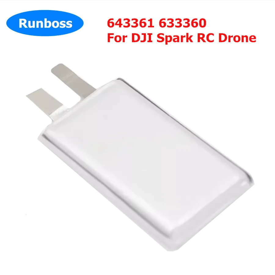 

1-3pcs New 643361 633360 For DJI Spark RC Drone 3.8V Max 4.35V Upgrade 2250mAh DIY 3S 11.4V Flight Battery Replacement Cell