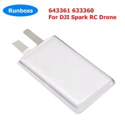 1-3pcs New 643361 633360 For DJI Spark RC Drone 3.8V Max 4.35V Upgrade 2250mAh DIY 3S 11.4V Flight Battery Replacement Cell