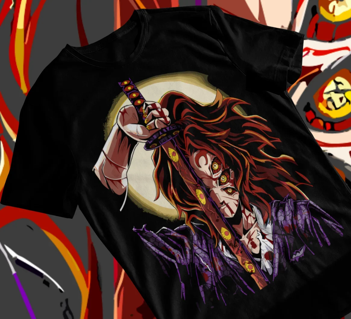 Kokushibo Demon Slayer Kimetsu No Yaiba Anime Manga Unisex T-Shirt Soft Tee