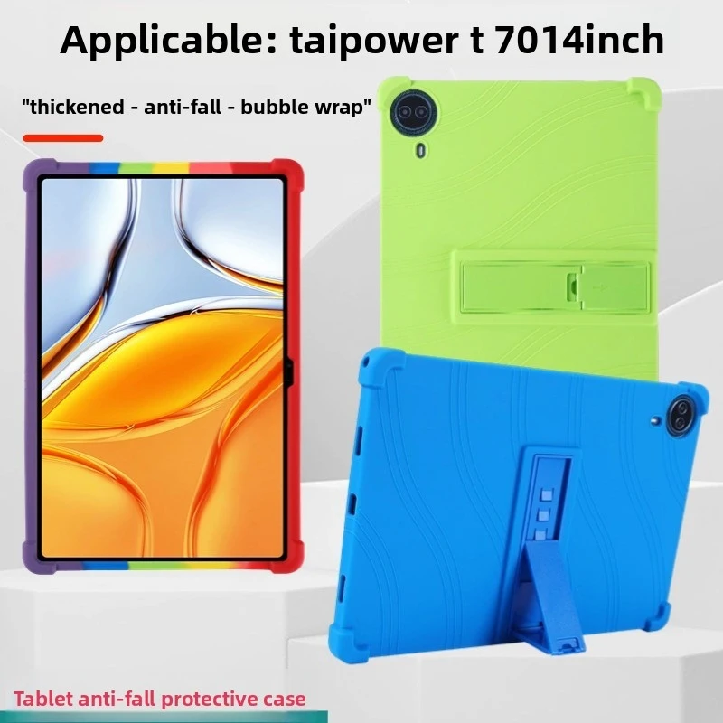 FÜR Teclast T70 Hülle 14 Zoll Silikon Stoßfeste Standabdeckung Robuster Fallschutz Tablet
