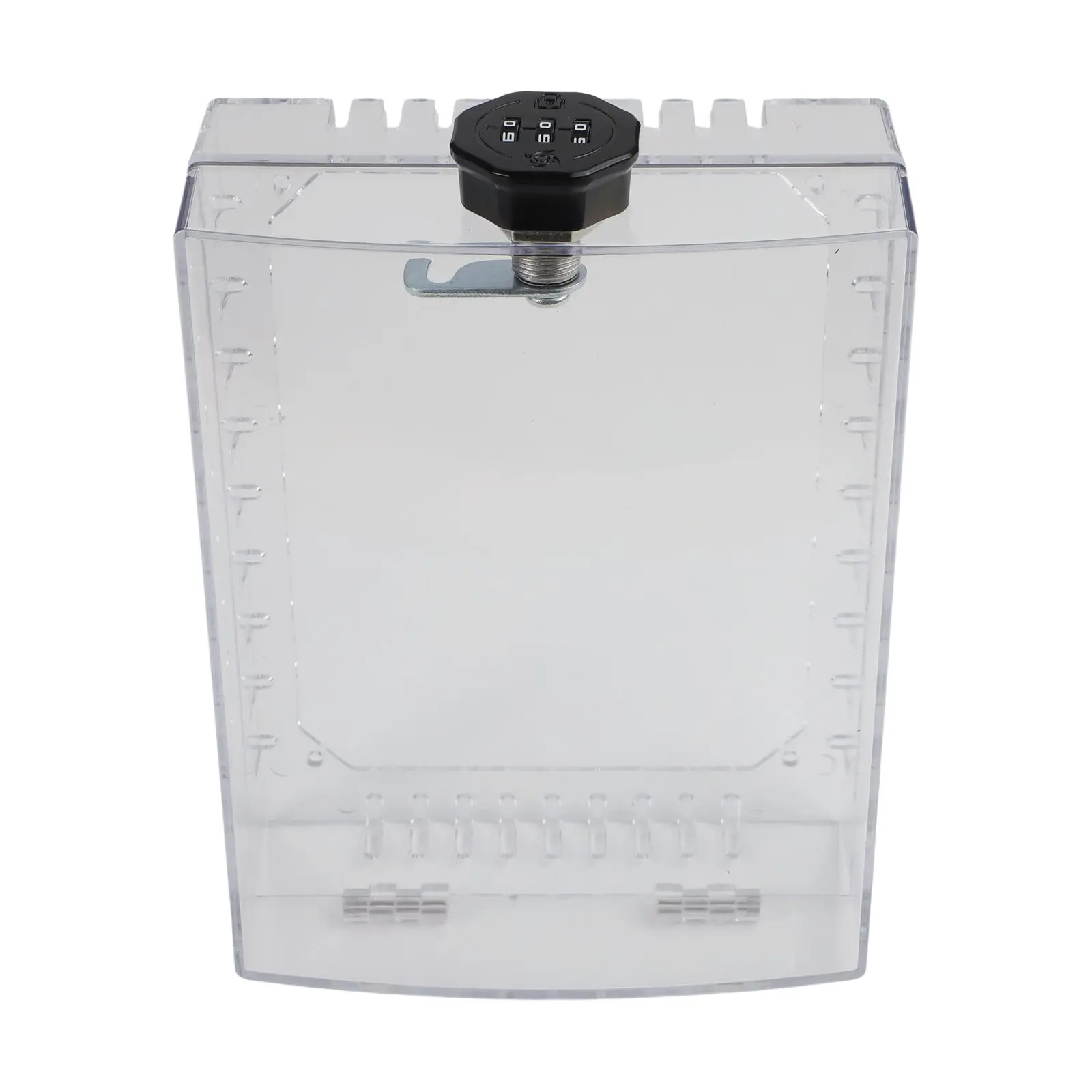 Thermostat Lock Box for Wall Mounted Units with Combination Lock Ventilation and Child Safety Features to Secure Thermostats