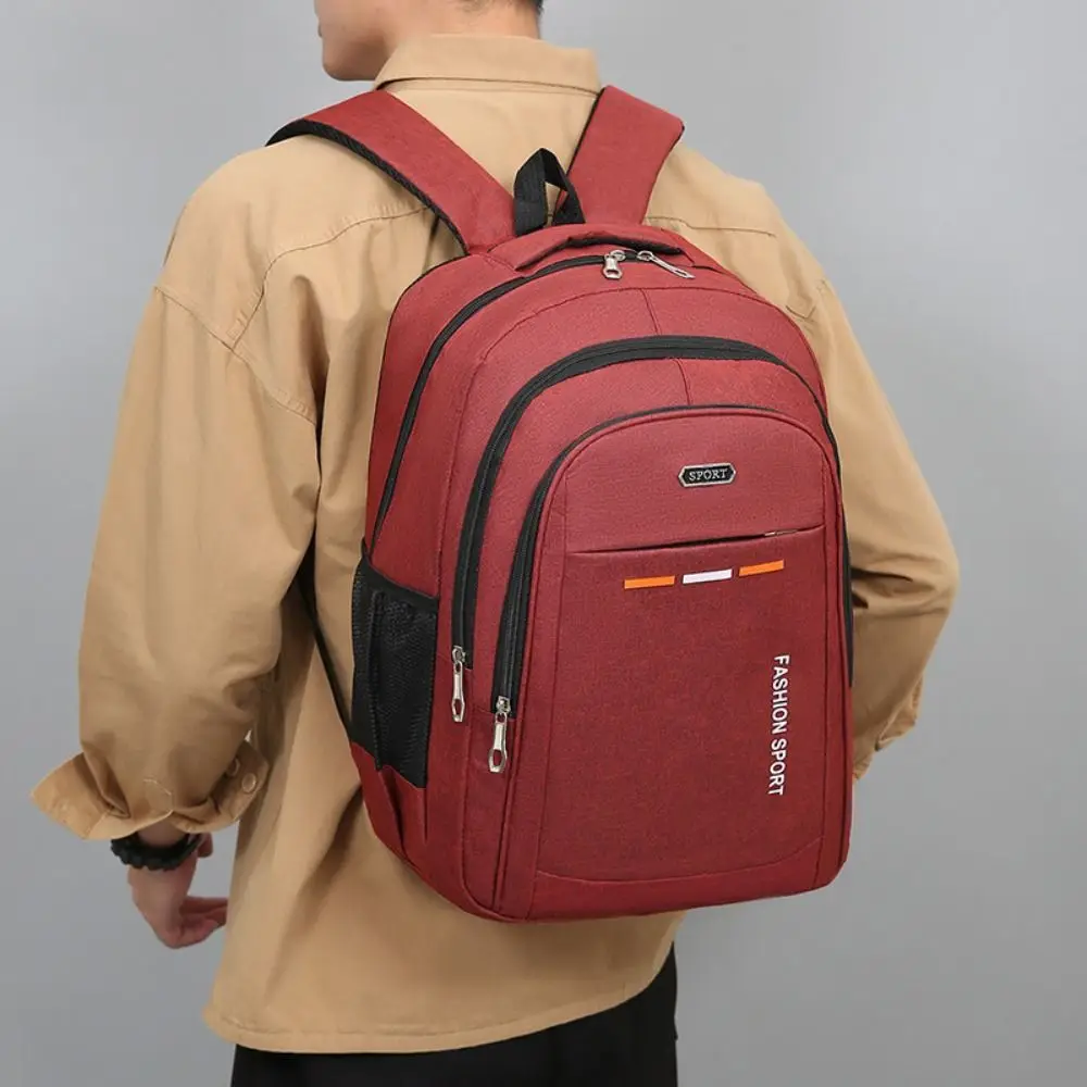 Zaino semplice in tela di grande capacità Borsa per studenti Zaino per studenti Oxford Multipocket Borsa a tracolla per laptop Business