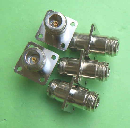 18GHz N female  SMA female N female four-hole flange stainless steel high frequency adapter