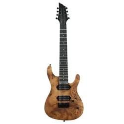 Gleroy 39 Inch 8 Strings Electric Guitar African Mahogany Body with Burl Veneer