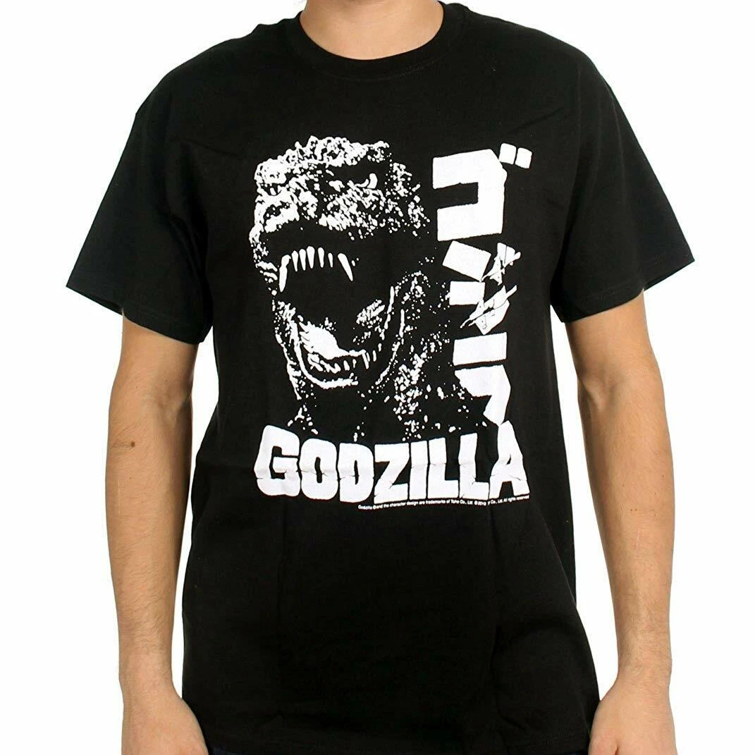 Godzilla Inspired Kaiju Monster Retro Graphic Print T-Shirt Men Women Cotton Oversized Couple Harajuku Casual Streetwear Tops - view 6