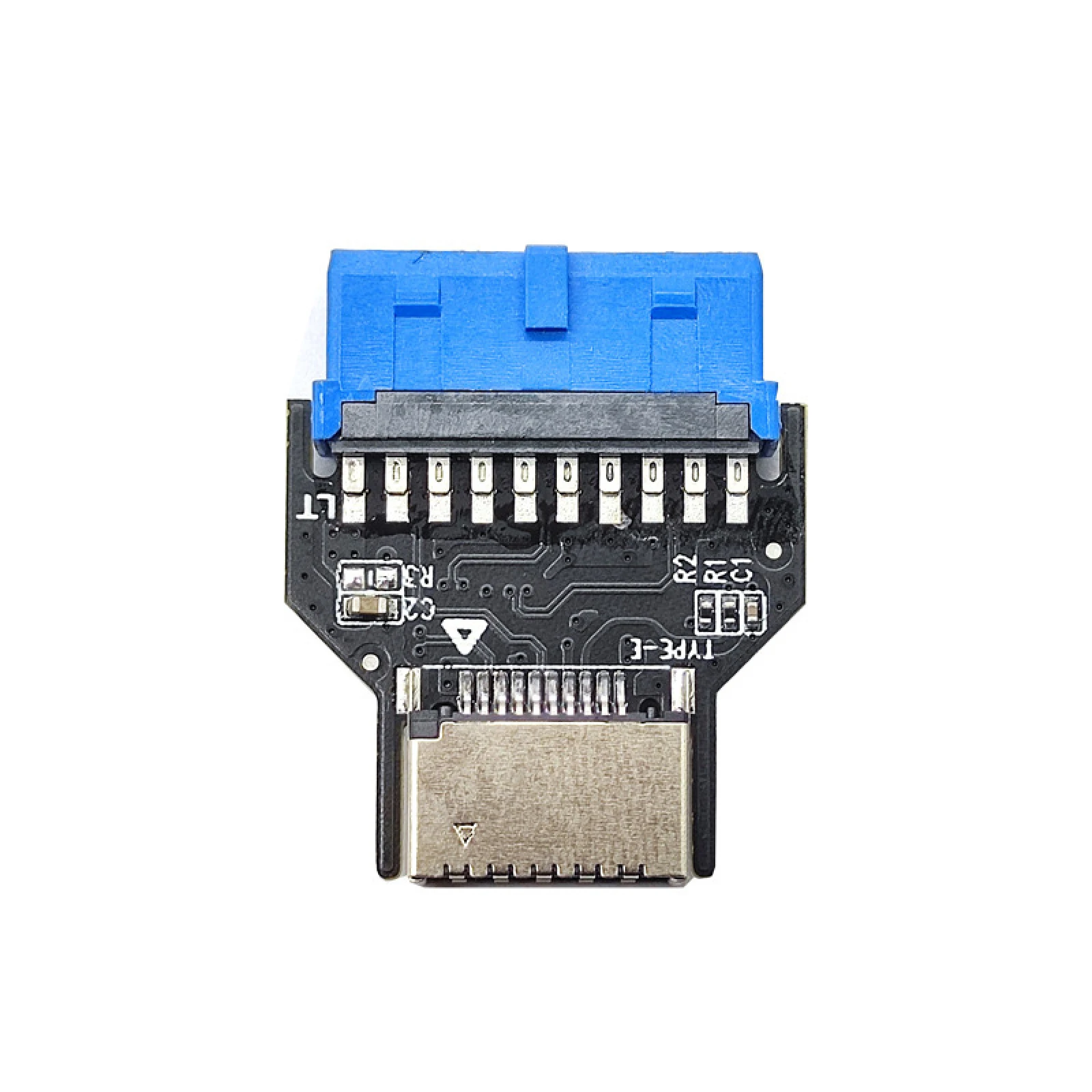 USB Internal Header 19Pin to 20Pin Type C Front A Key Interface Converter USB3.0 19Pin to USB 3.2 Type E Adapter For Motherboard