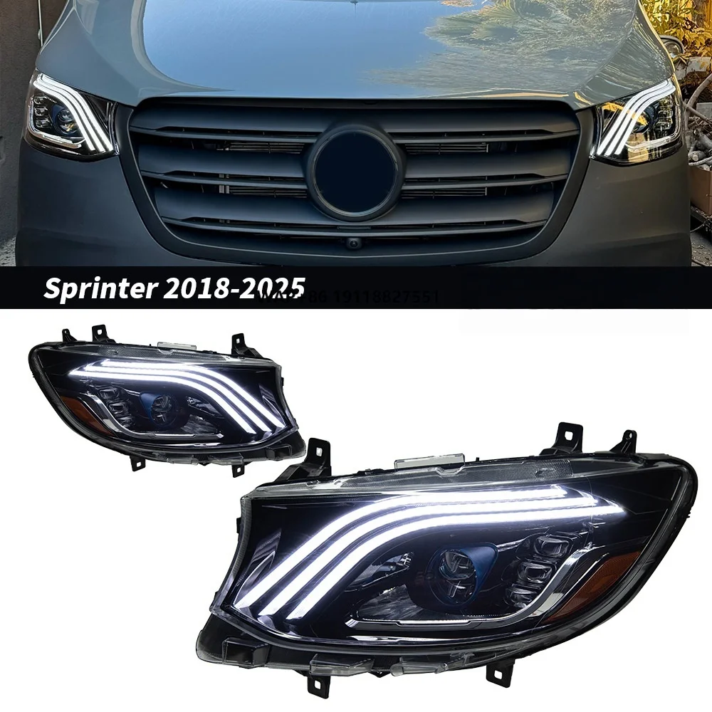 Auto Headlight for  Sprinter  2018-2025 Assembly Modification LED Daytime Running Light 12V New Factory Sale