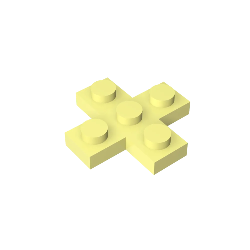 Gobricks GDS-710 Placa 3 x 3 Cruz compatível com lego 15397 blocos de construção educacionais DIY infantis técnicos