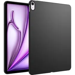 Silicone Tablet Case For iPad Air 13 11 inch 2024 M2 Flexible Soft TPU Black Shell Back Cover For iPad Pro 13 11 inch 2024 M4