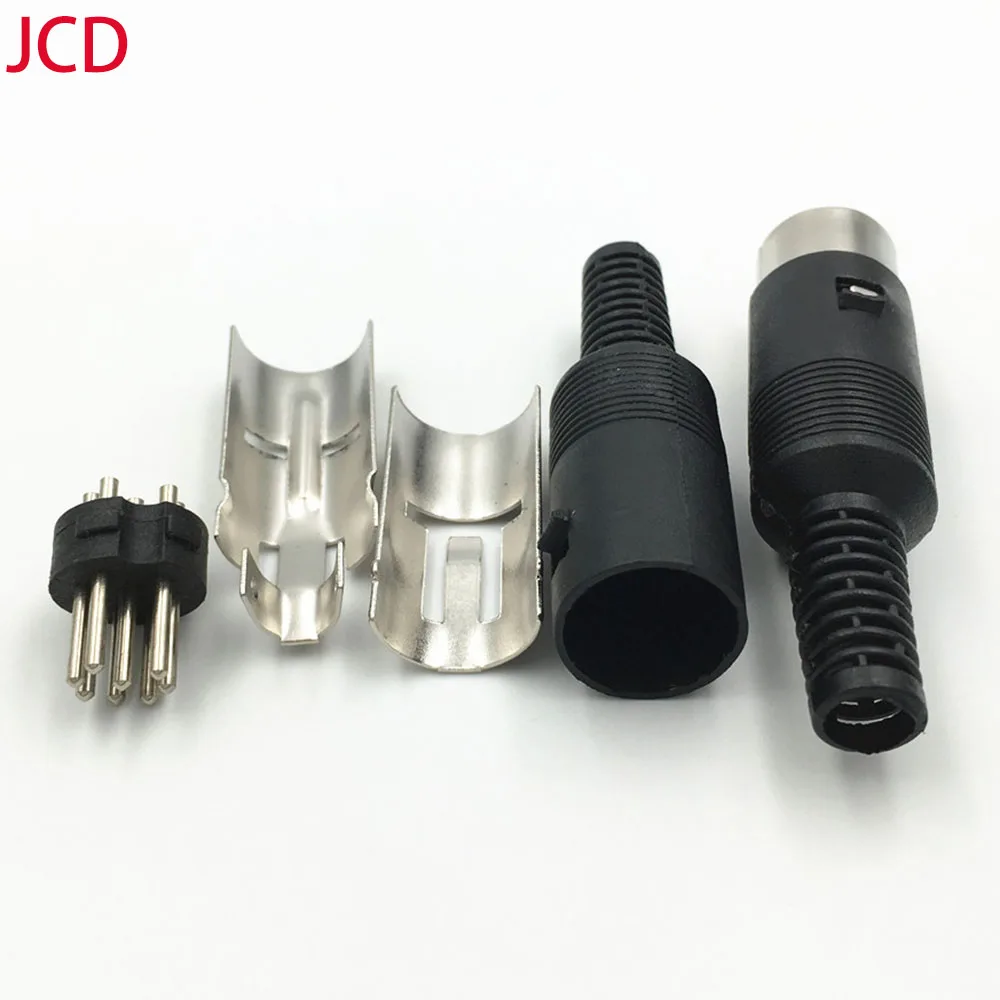 1 Stück für PS2, Buchse, großes S-Terminal, Stecker und Buchse, DIN-Steckverbinder, 3/4/5/6/7/8-polig, für Computer-Tastatur/Quadratischer SPS-Stecker. – Detail 6
