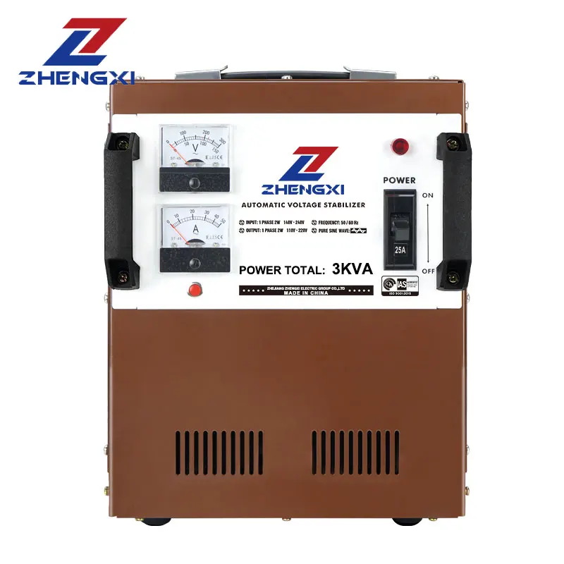 Automatic 1000VA 2000VA 3000VA Single Phase AC 220V Voltage Regulator for TV 230V Avr Voltage Stabilizer