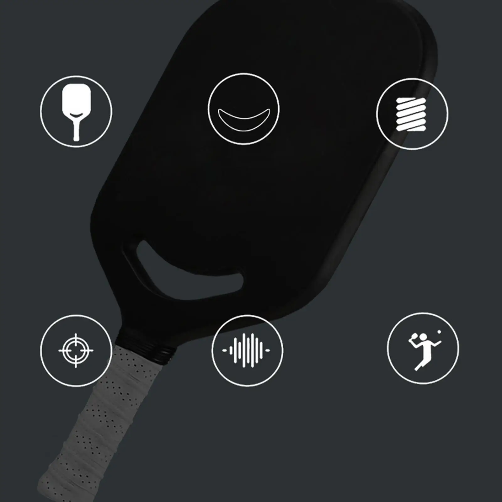 

Ракетка для пиклбола с нескользящей ручкой, прочная ракетка для пиклбола для взрослых, детей, начинающих или профессионалов, спортивные принадлежности для спортзала, для использования в помещении и на улице