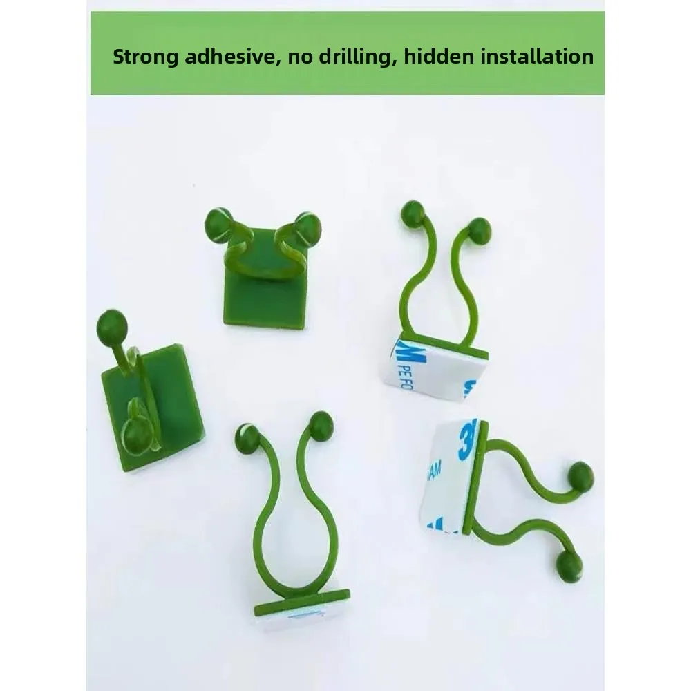 Green Ivy Wall Climbing Fixed Device Indoor Vine Plant Green Lace Vine Fixed Traceless Home Buckle Climbing Plant Holder