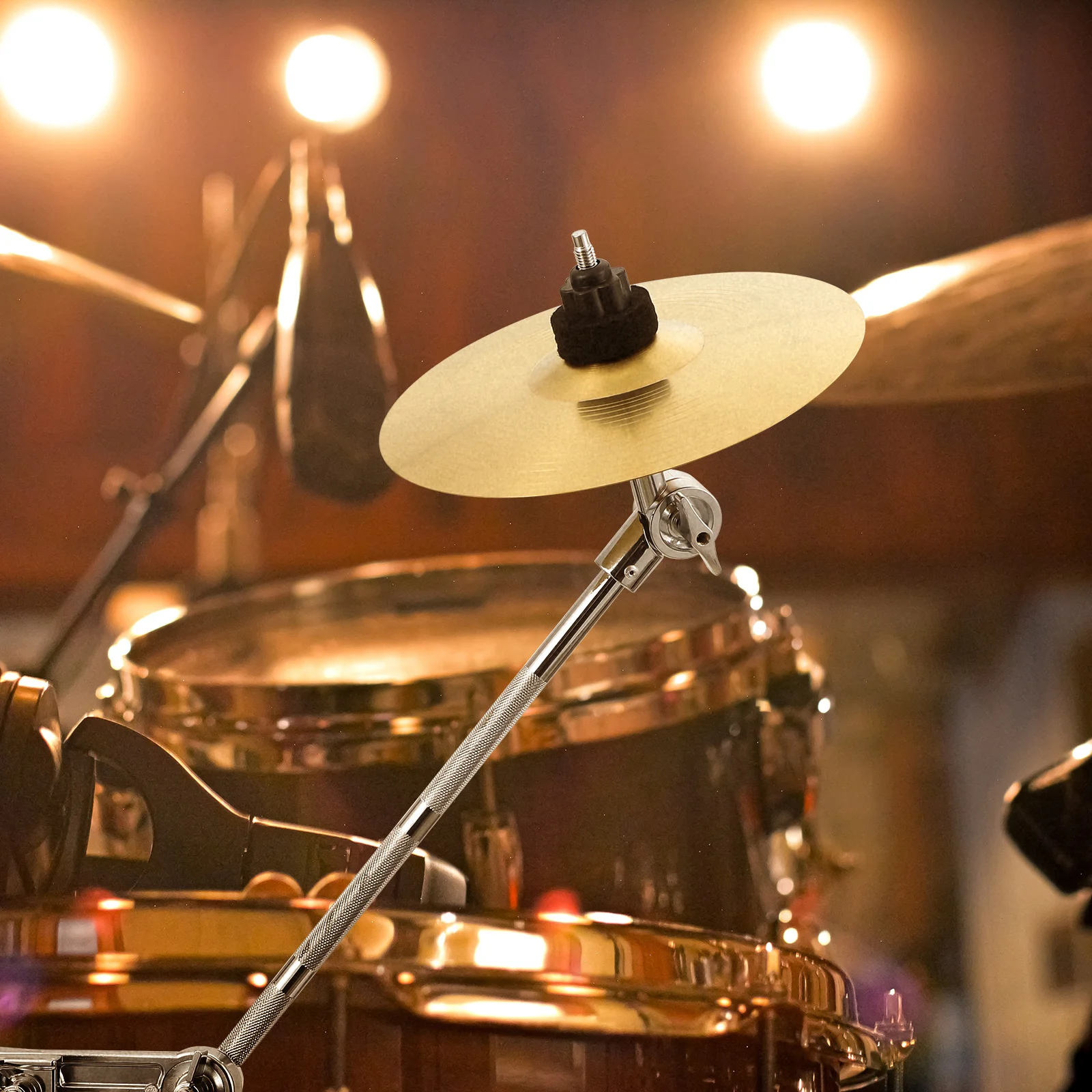 1 pçs braçadeira de extensão de tambor ajustável metal címbalo montagem braçadeira respingo efeitos colisão címbalo boom braço tambor acessórios