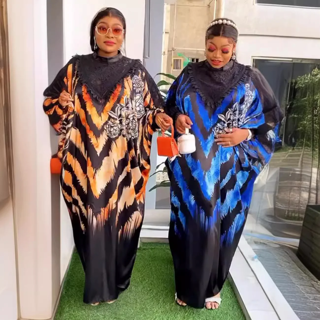 

African Dresses for Women 2024 Traditional Africa Clothing Abayas Robe Dashiki Ankara Outfits Gown Muslim Kaftan Maxi Long Dress