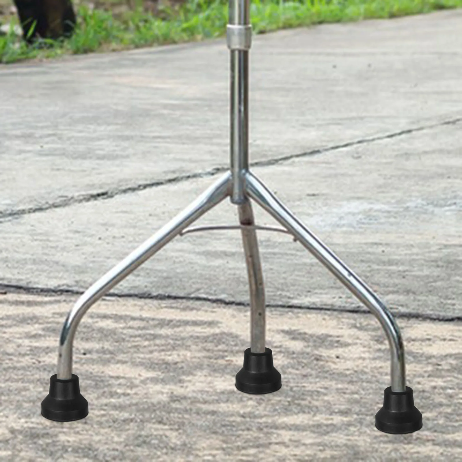 

4 шт., нескользящие резиновые чехлы для костылей, аксессуары для тростей, анти-универсальные, подходят для костылей, тростей, черная замена