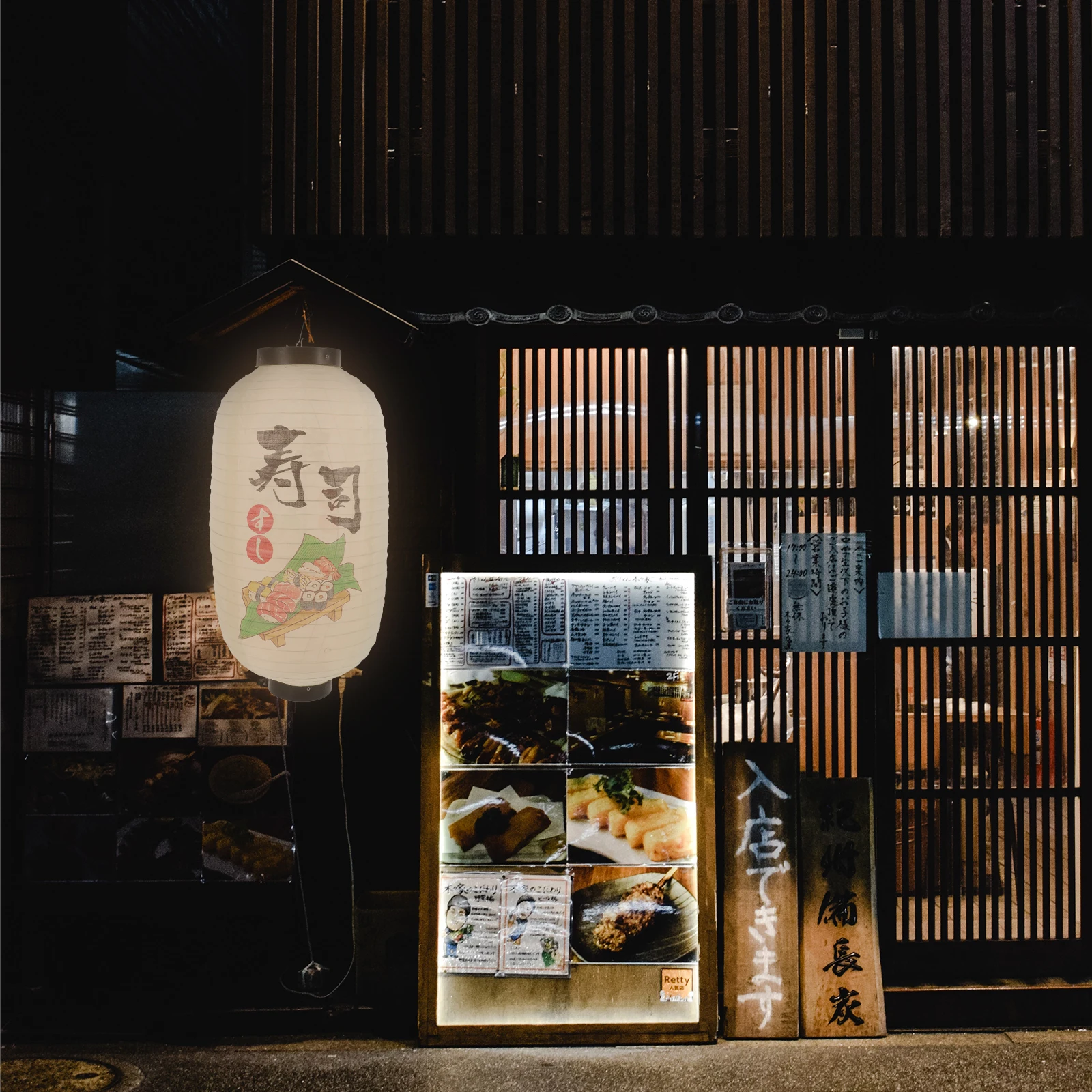 

Silk Cloth Lanterns Japanese Style Traditional Outdoor Shop Restaurant Decor Waterproof Elegant Appearance Party Atmosphere